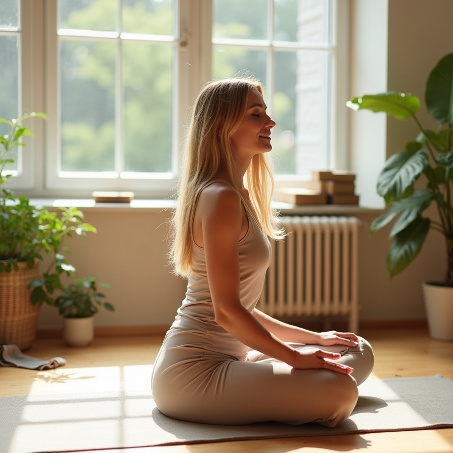 Home yoga practice