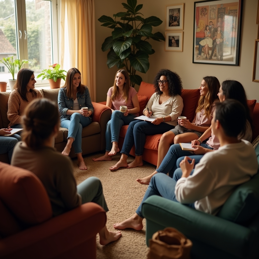 Group session at home
